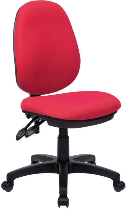 Nautilus Designs Office Chair Permanent Contact Fabric Without armrest Red 630 x 600 x 1,060 mm