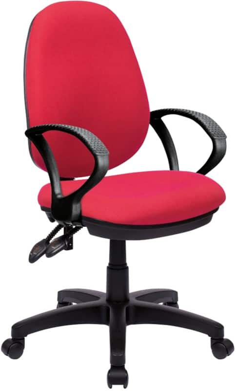 Nautilus Designs Office Chair Synchro Tilt Fabric Fixed Armrest Red 30 x 600 x 1,060 mm