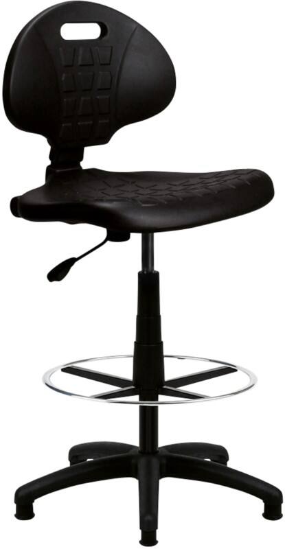 Nautilus Designs Draughtsman Chair Permanent Contact Plastic Without armrest Black 110 kg 610 x 530 x 1,030 mm 5 Castors