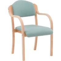 Nautilus Designs Conference Chair Fabric Fixed Armrest Aqua 110 kg DPA2050/A/BE/AQ 630 x 680 x 690 mm
