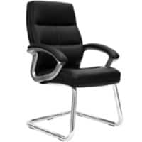 Nautilus Designs Cantilever Chair Plastic Fixed Armrest Black BCP/T401/BK 650 x 760 x 1,065 mm