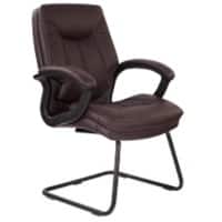 Nautilus Designs Cantilever Chair Real leather Fixed Armrest DPA608AV/LBY 690 x 780 x 1,230 mm