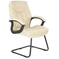 Nautilus Designs Cantilever Chair Real leather Fixed Armrest Black DPA608AV/LCM 690 x 780 x 1,230 mm
