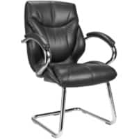Nautilus Designs Cantilever Chair Dpa617Av/Lbk Non Height Adjustable Black Chrome