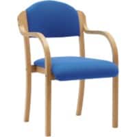 Nautilus Designs Conference Chair Fabric Fixed Armrest Blue 110 kg DPA2050/A/BE/BL 630 x 680 x 690 mm