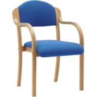 Nautilus Designs Conference Chair Dpa2050/A/Be/Bl Non Height Adjustable Blue Beech