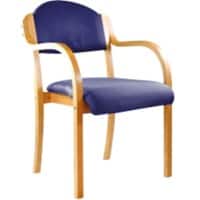 Nautilus Designs Conference Chair Dpa2050/A/Be/Bl Non Height Adjustable Blue Beech
