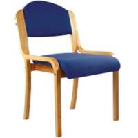 Nautilus Designs Conference Chair Dpa2070/Be/Bl Non Height Adjustable Blue Beech