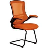 Nautilus Designs Cantilever Chair Bcm/L1302V/Og Non Height Adjustable Orange Black