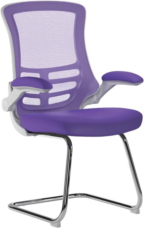 Nautilus Designs Cantilever Chair Mesh Purple 650 x 650 x 1,060 mm