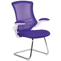 Nautilus Designs Cantilever Chair Bcm/L1302V/Whpl Non Height Adjustable Purple Chrome