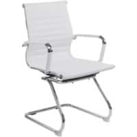 Nautilus Designs Cantilever Chair Bcl/8003Av/Wh Non Height Adjustable White Chrome