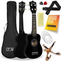 3rd Avenue Soprano Ukuele Black Set