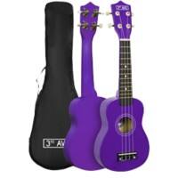 3rd Avenue Soprano Ukulele Purple Set