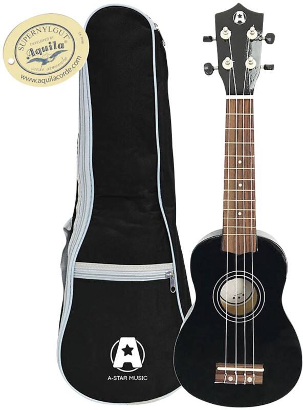 A-Star Rocket Series Ukulele Soprano Black