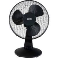 igenix Desk Fan Main 3 Speeds 47 cm Black DF1210BL 30.4 cm