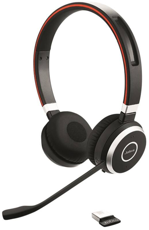 Jabra Evolve Wired & Wireless Telephone Headset Over-the-head Bluetooth Noise Cancelling with Microphone Stereo 65 SE MS Black