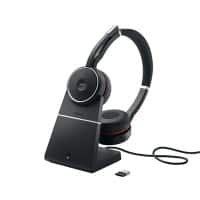 Jabra Evolve Evolve SE 75+ UC Wireless Stereo Headset Over-the-head Noise Cancelling Bluetooth Black