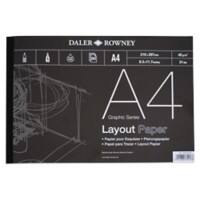 Daler-Rowney Pad 403030400 45 gsm A4 Clear 80 Sheets