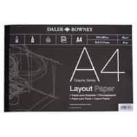 Daler-Rowney Pads 403030400 45 gsm A4 Clear 80 Sheets