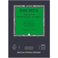 ARCHES 260 x 360 mm Watercolour Pad White 300 gsm 12 Sheets