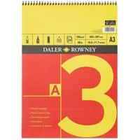 Daler-Rowney Pad 405010300 150 gsm A3 White 25 Sheets