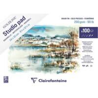 Clairefontaine Pads 421/1021 200 gsm 24 x 32 cm White 10 Sheets