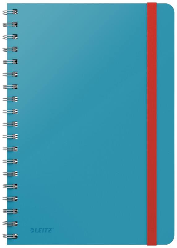Leitz Cosy B5 Wirebound Notebook 4527 Soft Touch Ruled Blue 160 Pages