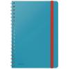 Leitz Cosy B5 Wirebound Notebook 4527 Soft Touch Ruled Blue 160 Pages