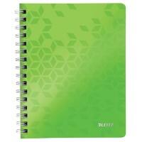 LEITZ Wow Wirebound Notebook A5 Ruled Green