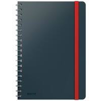 Leitz Cosy B5 Wirebound Notebook 4527 Soft Touch Ruled Grey 160 Pages