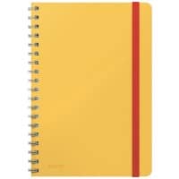 Leitz Cosy B5 Wirebound Notebook 4527 Soft Touch Ruled Yellow 160 Pages