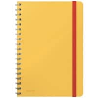 Leitz Cosy B5 Wirebound Notebook 4527 Soft Touch Ruled Yellow 160 Pages