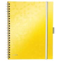 Leitz Wow Be Mobile Notebook A4 Ruled Wirebound Yellow 80 Sheets