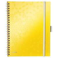 Leitz Wow Be Mobile Notebook A4 Ruled Wirebound Yellow 80 Sheets