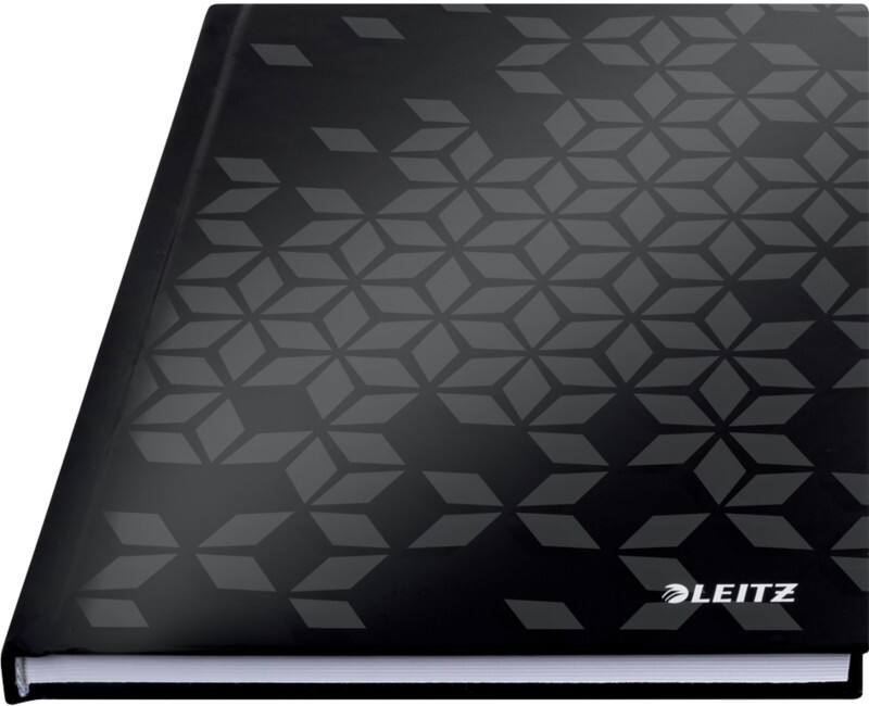Leitz WOW Notebook A5 ruled with hardcover 46271095 160 Pages 80 sheets Black