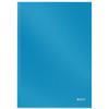 LEITZ Casebound Notebook A4 Ruled Paper Light Blue Not perforated 80 Pages Pack of 6