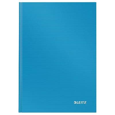 LEITZ Solid Casebound Notebook A5 Ruled Paper Light Blue Not perforated 80 Pages Pack of 6