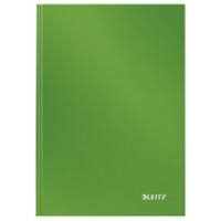 LEITZ Solid Casebound Notebook A5 Ruled Paper Light Green Not perforated 80 Pages Pack of 6