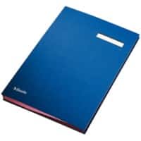 Esselte Signature Book Hardboard PP Foil Blue