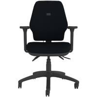 Energi-24 HB Ergonomic Office Chair Permanent Contact Fabric Height-Adjustable Armrest Black 150 kg CT770/AA1D/SL/IL/BK