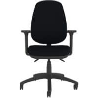Energi-24 HB Operator Chair Permanent Contact Fabric Height-Adjustable Armrest Height-adjustable Seat Black 150 kg CT410/AA1D/BK