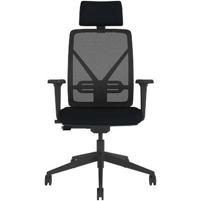 Energi-24 Office Chair Synchro Tilt Mesh 2D Armrest Black 150 kg YT202/HR/BK