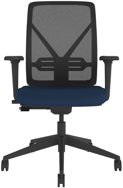 Energi-24 Office Chair Synchro Tilt Mesh 2D Armrest Black 150 kg YT202/BE