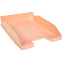Exacompta Combo Midi Letter Tray 113261D A4+ PS (Polystyrene) Pastel Coral 255mm x 346mm