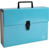 Exacompta Aquarel Expanding File 18 Pockets A4 Cardboard Blank Pastel Blue 56762E