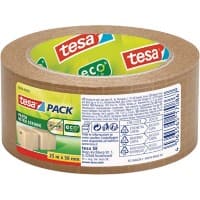 tesa Packaging Tape tesapack Paper Ultra Strong Brown 113 mm (W) x 0.113 m (L) Glasfiber Filament Re-inforced Paper