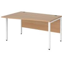 Dams International Wave Desk MB14WLWHB 1,400 x 990 x 725 x 800 - 990 mm