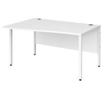 Dams International Wave Desk MB14WLWHWH 1,400 x 990 x 725 x 800 - 990 mm