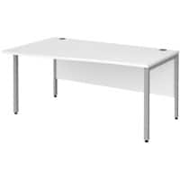 Dams International Wave Desk MB16WLSWH 1,600 x 990 x 725 x 800 - 990 mm